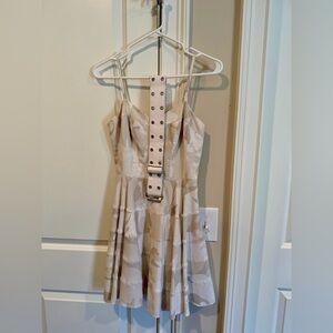 Guess by Marciano Beige Mini Dress